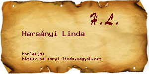Harsányi Linda névjegykártya